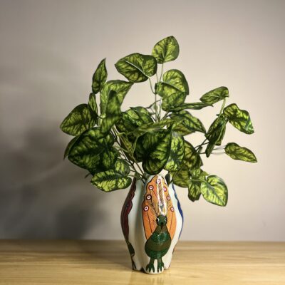 Ceremic Vase - Dancing Peacock Motif