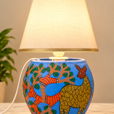 Aranya- Handcrafted Gond Art Table Lamp